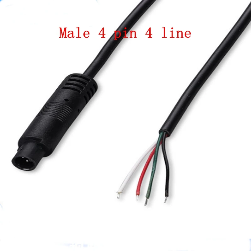 

Car reversing camera line 4 core 4P male line car image rear extension cable