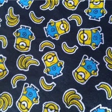 50*160 см Миньоны лайкра хлопковая трикотажная ткань Лоскутная футболка для мальчиков DIY Детская стеганая ткань