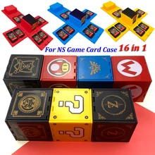 2019 neueste Für Nintend Schalter Stoßfest Spiel Karten Fall NS Hard Shell Box für Nitend Schalter Spiele Lagerung Zubehör 16 in 1