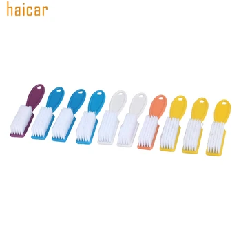 

HAICAR Love Beauty Female 10pcs Plastic Nail Art Scrub Clean Brush 160715 Drop Shipping
