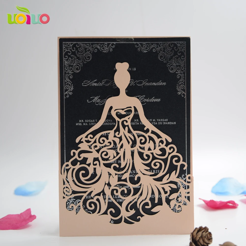 Best Sale Laser Cut Wedding Invitation Card quinceanera ...
