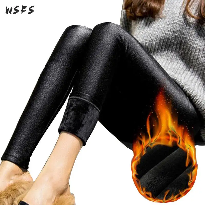 Skinny High Quality Elastic Waisted Leggings Womens Thick