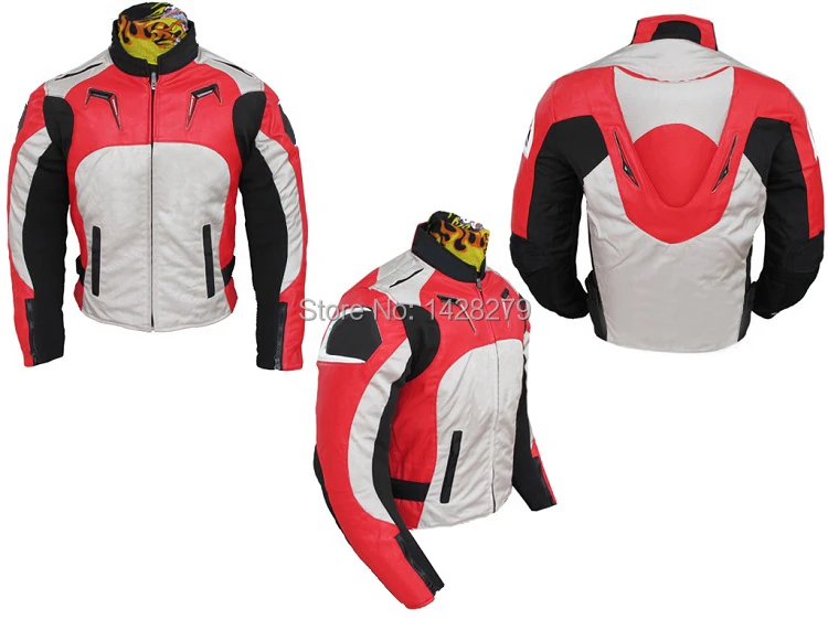 

Blue Red Motorcycle Riding jacket A stars Motorcycle Motorcross Oxford 600D Textile Riding Jacket with Back Cowl