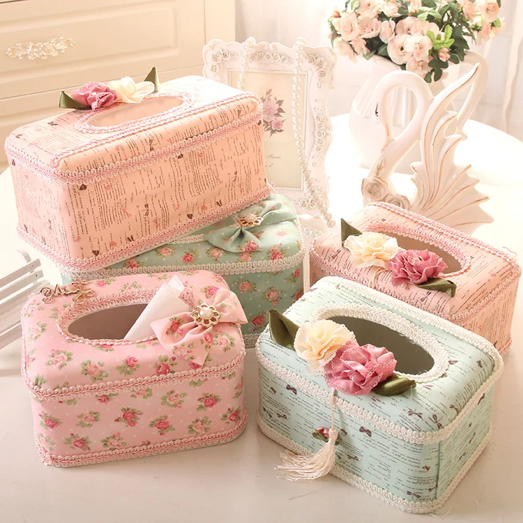 

High quality cloth simple european rustic box tissue pumping box tissue pumping the desktop tissue box