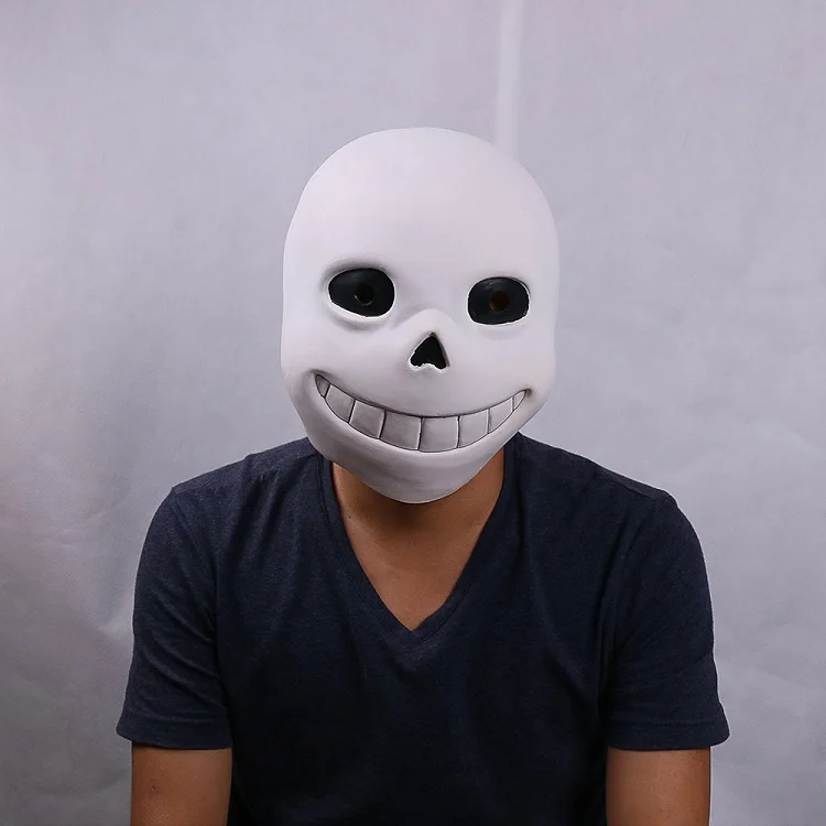 Full head Undertale Sans Latex Masks Cosplay Funny White Helmets Shores Of Halloween Party Fancy Christmas Balls (15)