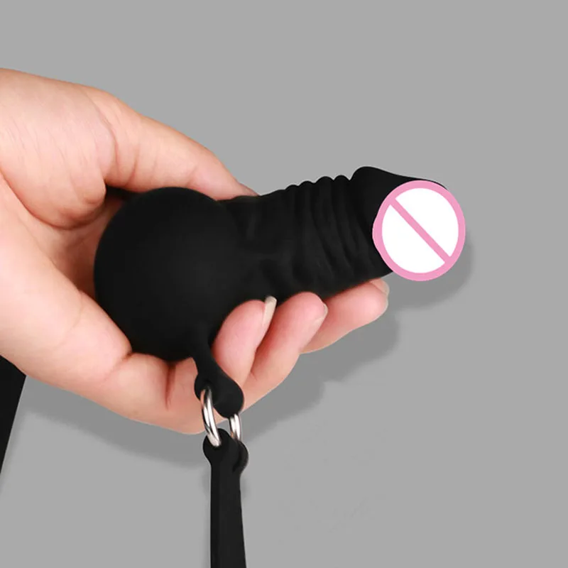 Фаллоимитатор Port ball комбинация силиконовых БДСМ бондаж секс игрушки для мужчин