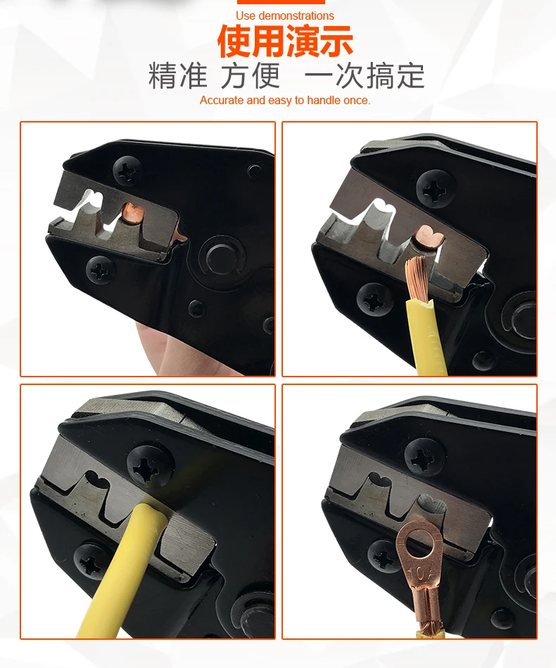 2.5-16MM2 Copper plug connector Tabs Terminals Crimper Professional Crimping Tool for copper Connector - Image 6