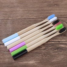 2 шт. Портативный бамбуковая зубная щетка с мягкой щетиной для ухода за зубами зубная щетка для путешествий