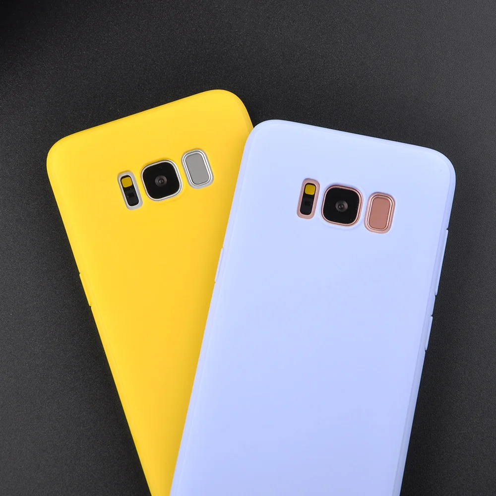 Soft TPU Candy Color Phone Case For Samsung Galaxy S6 S7 Edge S8 Plus Note8 Cases for Galaxy A5 A7 J3 J5 J7 2017 J330 J530