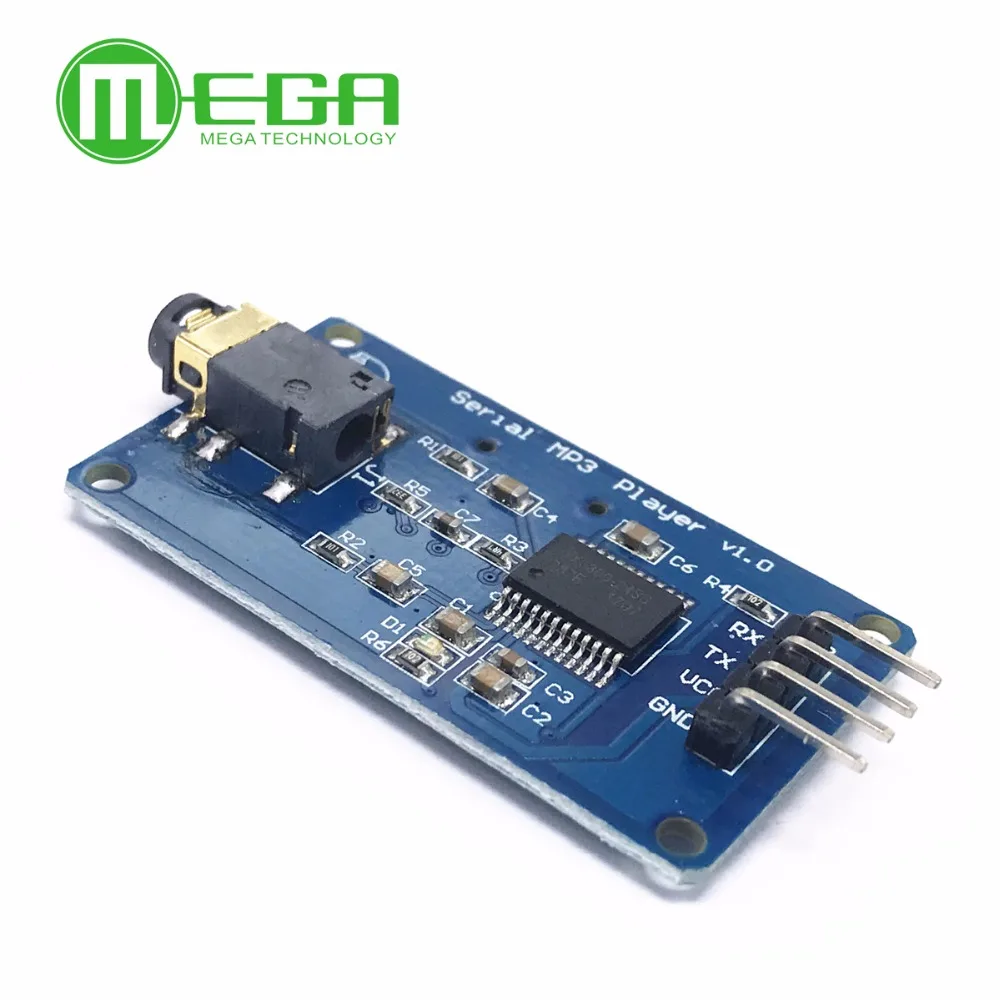 Модуль музыкального плеера YX6300 YX5300 UART для Arduino AVR ARM PIC CF Micro SD SDHC карта TTL поддержка