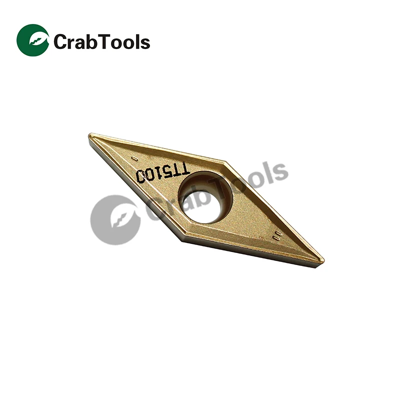 

Crab Tools Teagutec 10PC VBMT 160404 MT TT8125 Metal Turning Lathe Tools Turning Cutter Carbide Insert CNC Tool Tip Machine