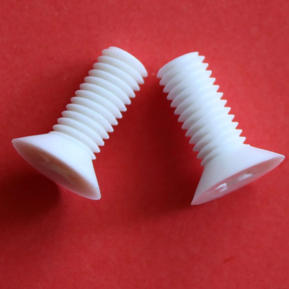 

20PCS M3 M4 M5 M6 M8 M10 PP Polypropylene Cross Recessed Countersunk Head Screws Machine Screw Slotted Bolts