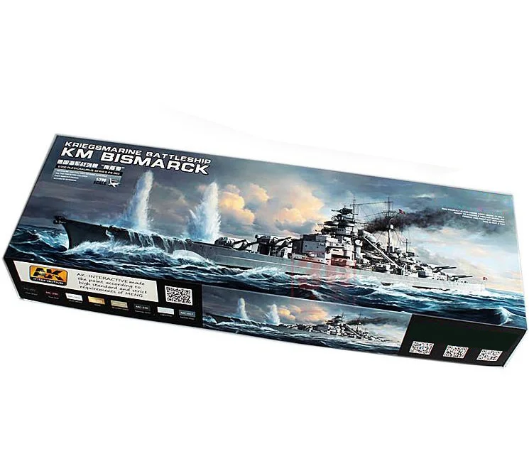 Новинка 1/700 года. МАСШТАБНЫЙ немецкий морской броненосец KMS Bismarck. Комплект модели корабля. Игрушка без клея - Цвет: No need for glue