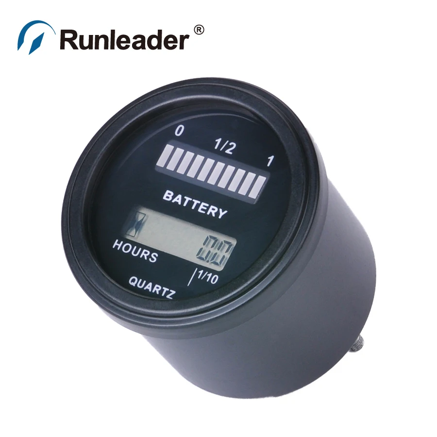 

RL-BI011 Battery Gauge battery AGM GEL VOLT meter battery indicator with hour meter FOR Motorcycle ATV Tractor cleaning machine
