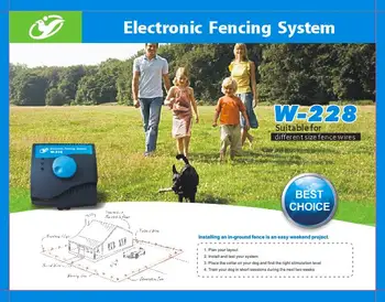 

2017new Pet Dog Waterproof Electric Smart Dog underground Pet Fencing System training dog collar