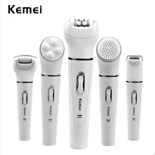 5 в 1 Женская бритва, шерстяное устройство, электрическая бритва, женская эпилятор, бритвенный прибор для удаления мозолей, щетка для очищения лица