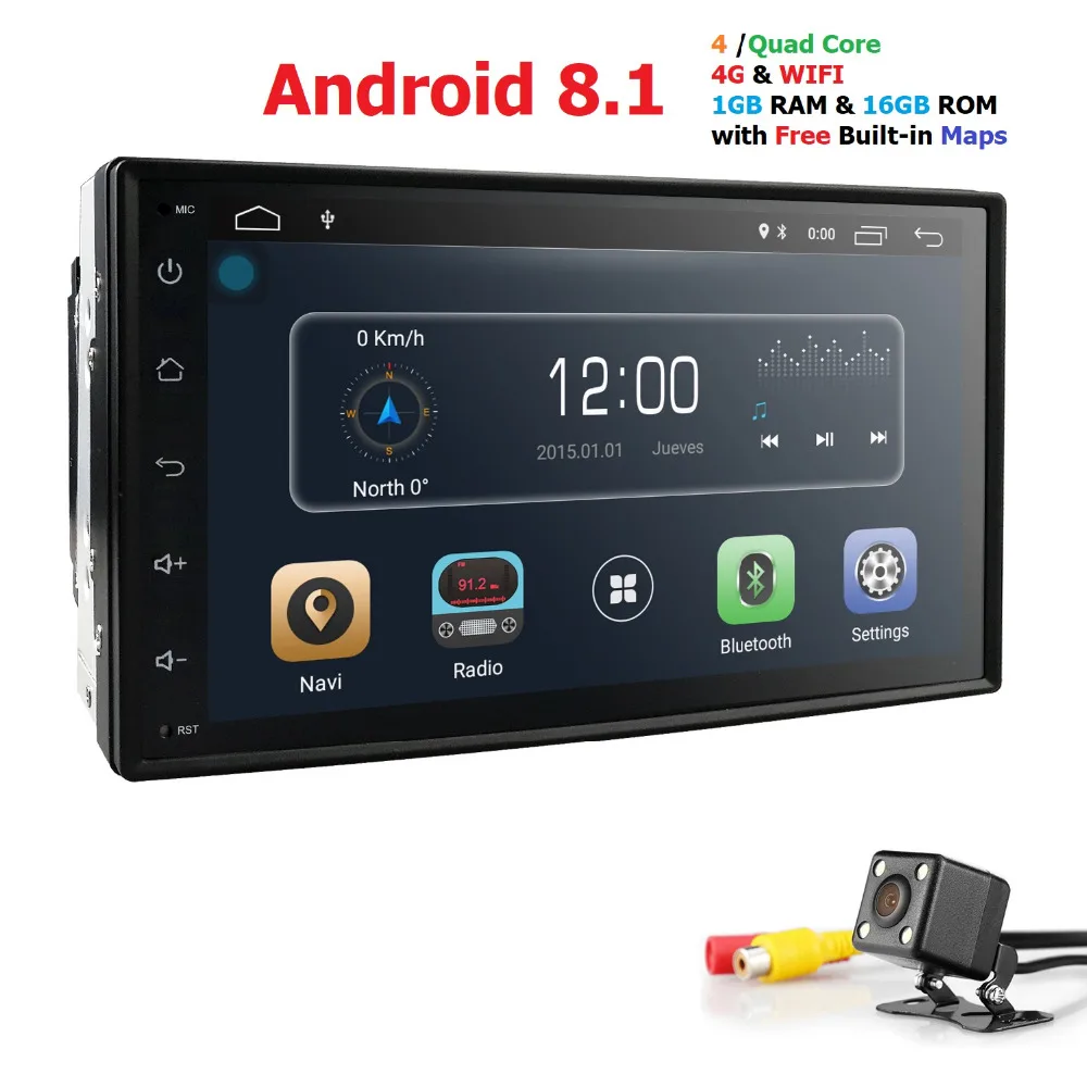

Hizpo Car NO DVD Player 2din Android for universal Toyota Corolla Auris gps navigation Car Multimedia player automotivo FM AM