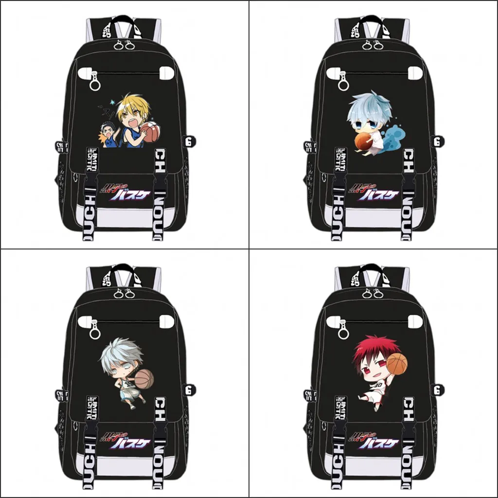 

Kuroko No Basketball Anime High Capacity Backpack Men Women Travel Laptop Shoulders Bag Kuroko Tetsuya Cartoon School Bag