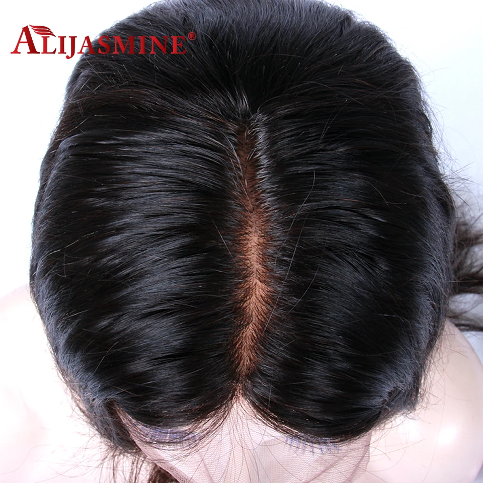 Full Lace Silk Base Wigs Straight Indian Remy Human Hair
