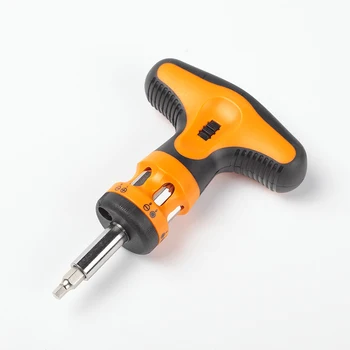 

12 In 1 Screwdriver Set Portable Multifunction Tool Metric System Short Model with Torque rod Phillips Hex Slotted Torx bits
