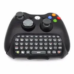 Беспроводной контроллер текст мессенджер Клавиатура Chatpad клавиатура для Xbox 360 игровой контроллер черный с розничной упаковкой