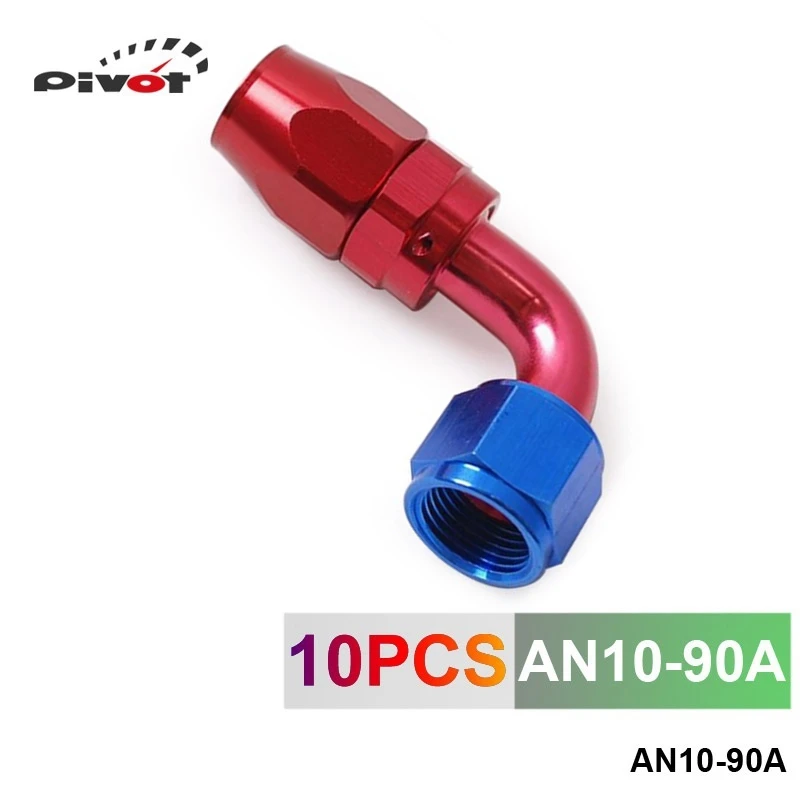 Prix pour PIVOT-10 pcs/ensemble 90 Degrés Haute Performance AN10 Extrémité du Tuyau Raccord En Aluminium refroidisseur D'huile raccord de tuyau AN10-90A Prix pour PIVOT-10 pcs/ensemble 90 Degrés Haute Performance AN10 Extrémité du Tuyau Raccord En Aluminium refroidisseur D'huile raccord de tuyau AN10-90A