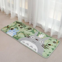 Тоторо коврик супер мягкий коралловый флис мультфильм коврики и ковры для дома гостиная Противоскользящий кухонный ковер ванная комната Ковер