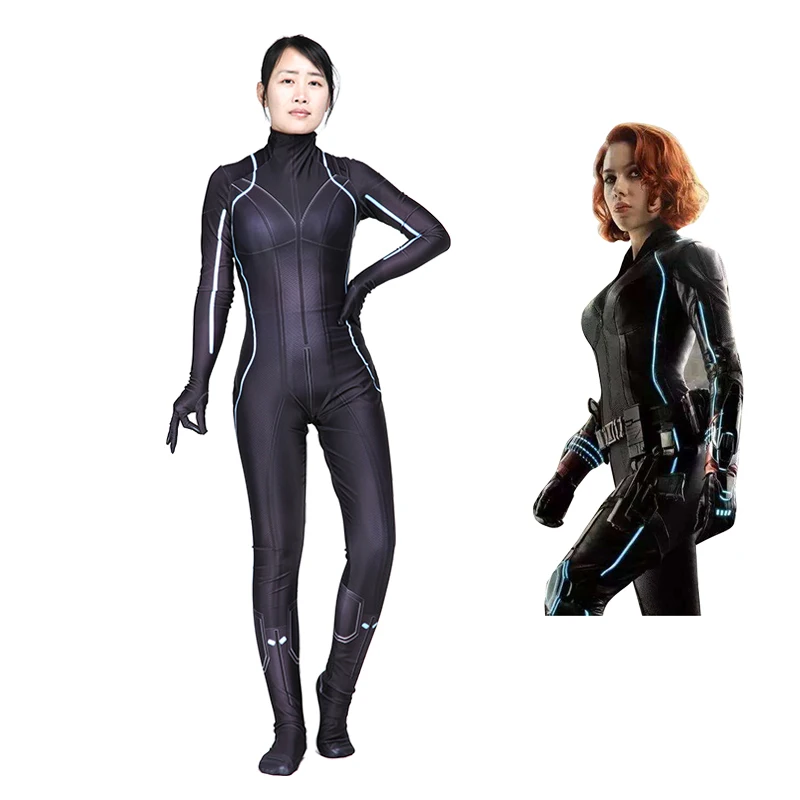 

Avengers Black Widow Costume Women Black Widow Cosplay Costume Superhero Halloween Costume For Women adult