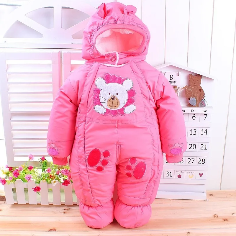 Autumn & Winter Newborn Infant Baby Clothes Fleece Animal Style Clothing Romper Baby Clothes Cotton-padded Overalls CL0437 (3)