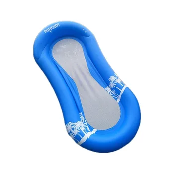 

PVC Inflatable Floating Water Bed Mesh Bottom Water Hammock Lounge Chair Inflatable Floating Bed