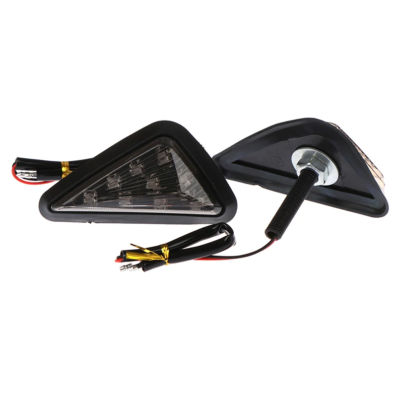 1 пара мигалок для мотоцикла 9 LED поворотные индикаторы мигалка riangle Moto сигнальные