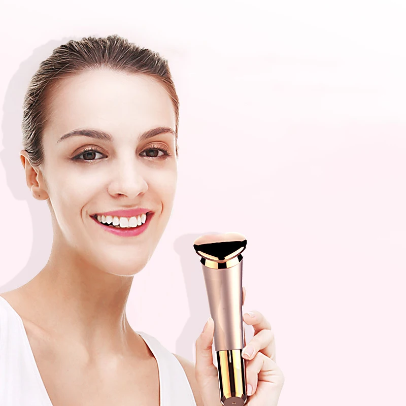 Face Lifting Massager V Face Vibration Massage Tool Facial Thin Vibrator Skin Tightening Firming Machine Essence Import Device