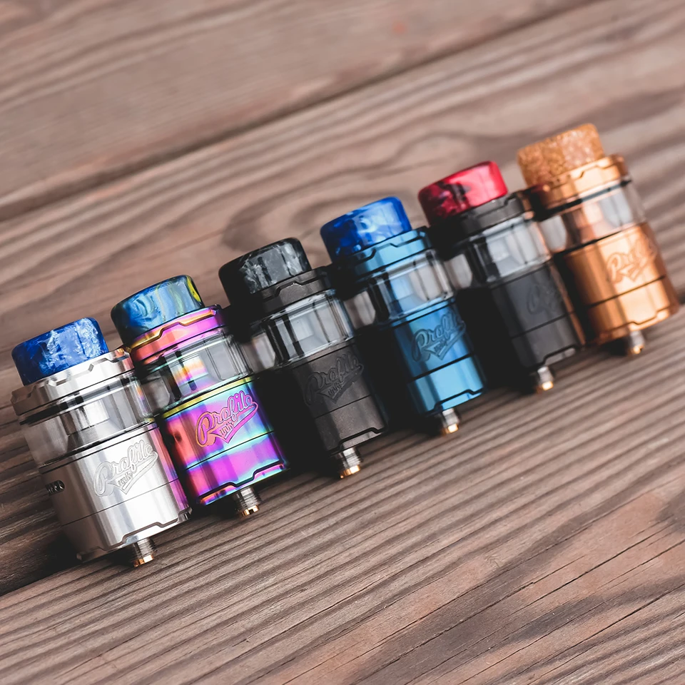 Новейший оригинальный резервуар Wotofo Profile unit RTA с 3 стеклянными трубками 10 шт.