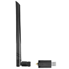 USB двухдиапазонный беспроводной сетевой адаптер приемник WiFi с антенной