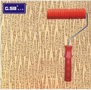 

Free shipping 7"inch Roller Wallpaper Roller GSB Tool Sets Paint tool Paint Rollers 3d rubber Liquid Wallpaper NO.024 Paint tool