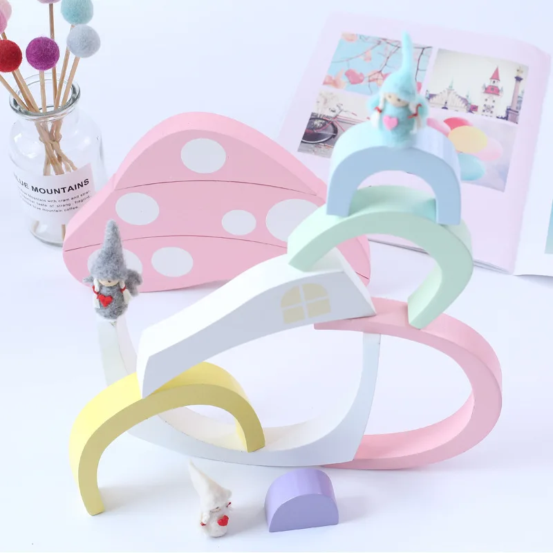 Nordic Wooden Rainbow Stackable Rainbow Rainbow Nursery Decor Rainbow Baby Gift Scandinavian Decor