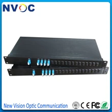1U стойка 4 канала CWDM Mux/DEMUX Al Rack, 1 входной порт+ 4 двойной оптоволоконный выход, LC порт, 1470-1610nm 1*4 CWDM Mux Demux Rack