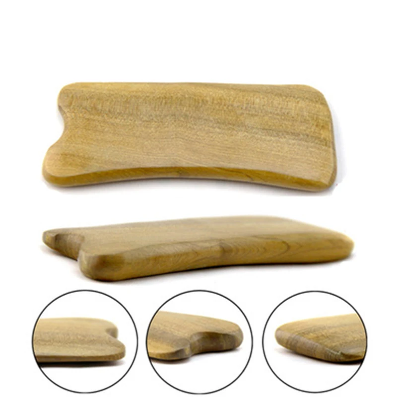

Natural Sandalwood Gua Sha Board Wooden Facial Lift Scrapper Face Scraping Massage Tool SPA Massager Face Thin Guasha Board