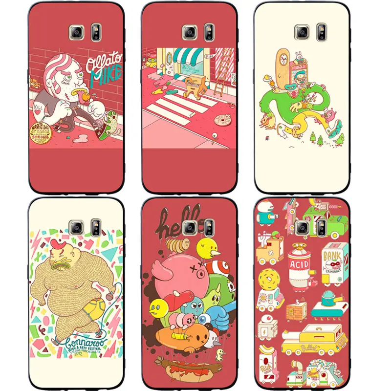 

Cute Cartoon Character Phone Cases Cover For Samsung Galaxy S10 e S9 S8 S7 S6 Edge Plus Soft case