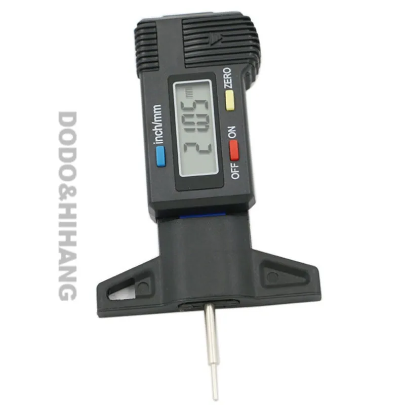 qstexpress601 New Car Tyre Digital Tread Brake Pad Shoe Gauge Depth Tester Guage Black Free Shipping (1)