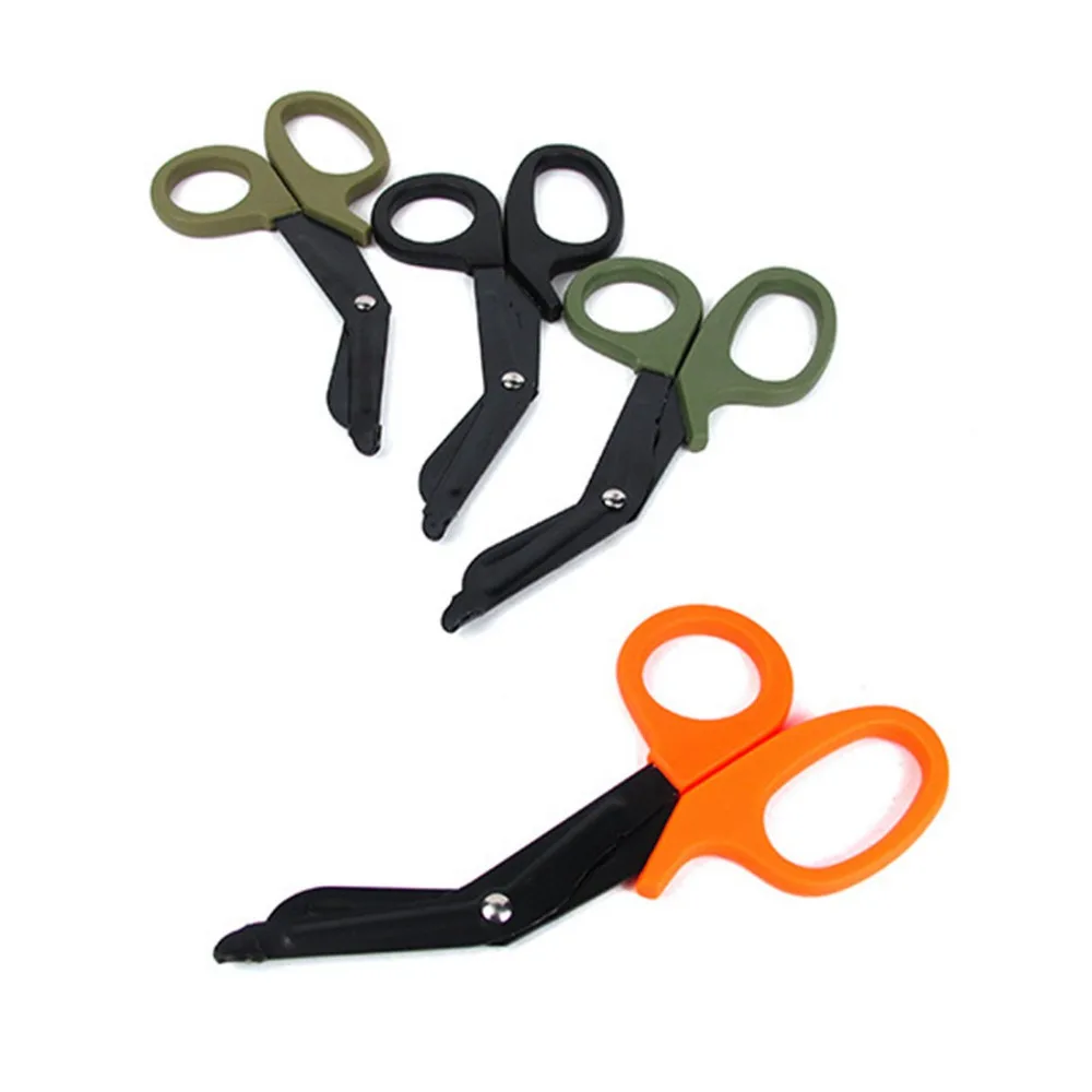 

Hand Tools 18.3 x 9.2cm EMT EDC Gear Tactical Rescue Scissor Trauma Gauze Emergency First Aid Shears Outdoor Paramedic Bandage