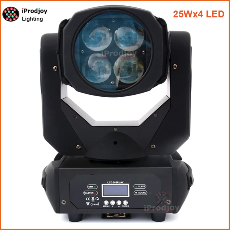 Супер Луч 4x25 Вт движущийся головной свет Led мини сценический диско Dj Dmx лампа lumiere