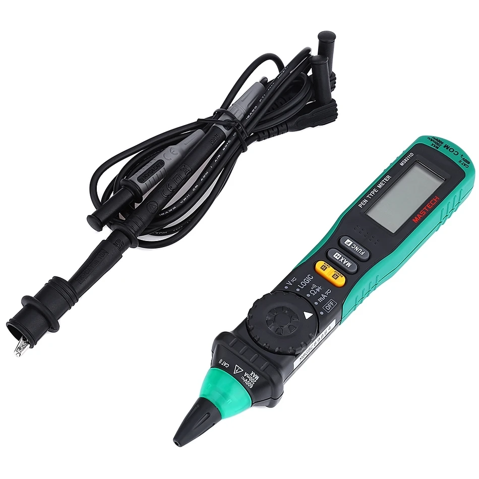 MasTech MS8211D Тип Ручки Цифровой мультиметр Авто Диапазон DMM мультитестер напряжения