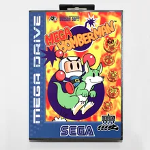 Megabomberman 16 бит игра sega Mega Drive карточная игра с коробку для sega игры sega Mega Drive для Genesis
