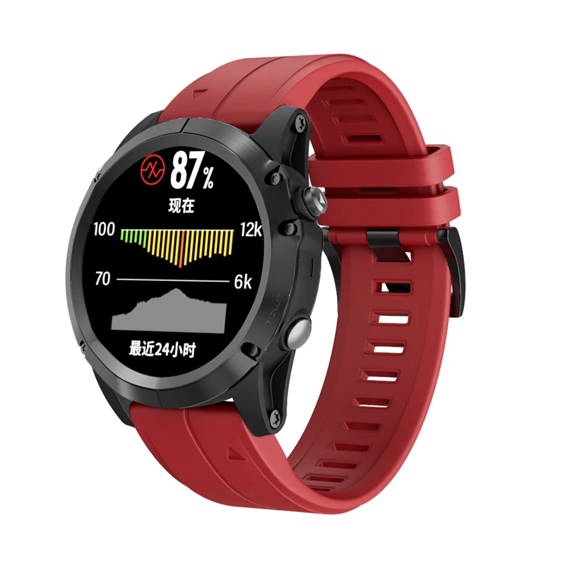 Ремешок для часов 26 22 20 мм ремешок для Garmin Fenix 5X5 5S 5X Plus 3 3HR S60 MK1 Смарт-часы быстросъемный силиконовый ремешок Easyfit