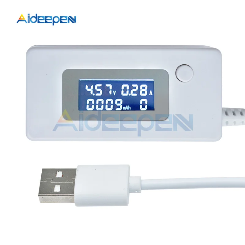Цифровой мини вольтметр амперметр постоянного тока с ЖК дисплеем USB тестер