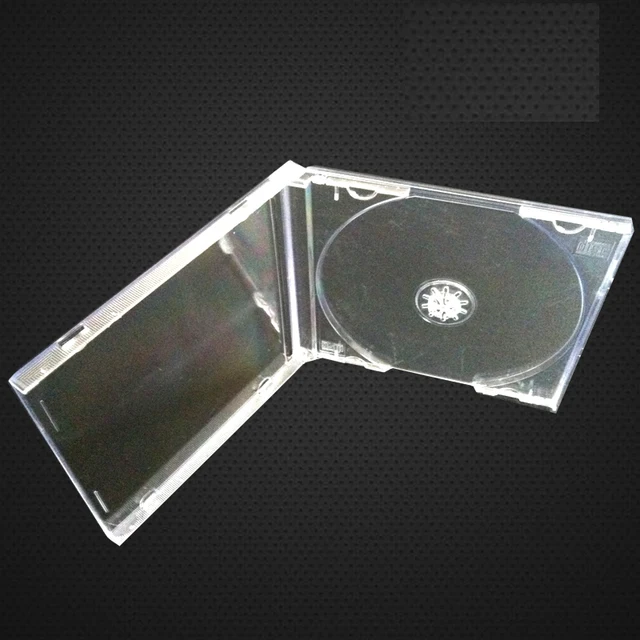 100 pieces size 14 3x12 5x1cm cd dvd disc plastic cover case box dvd case size