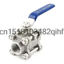 1/2PT Dia женский двойной заканчивается полный Порты и разъёмы Нержавеющая сталь 3 предмета шаровой клапан