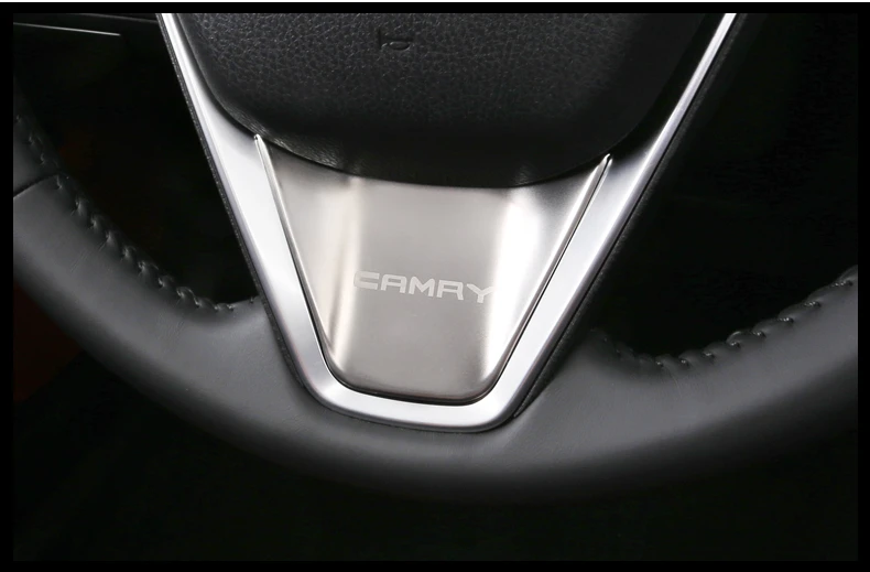 Отделочное кольцо для руля из нержавеющей стали Toyota Camry 2018 2019|Наклейки салона