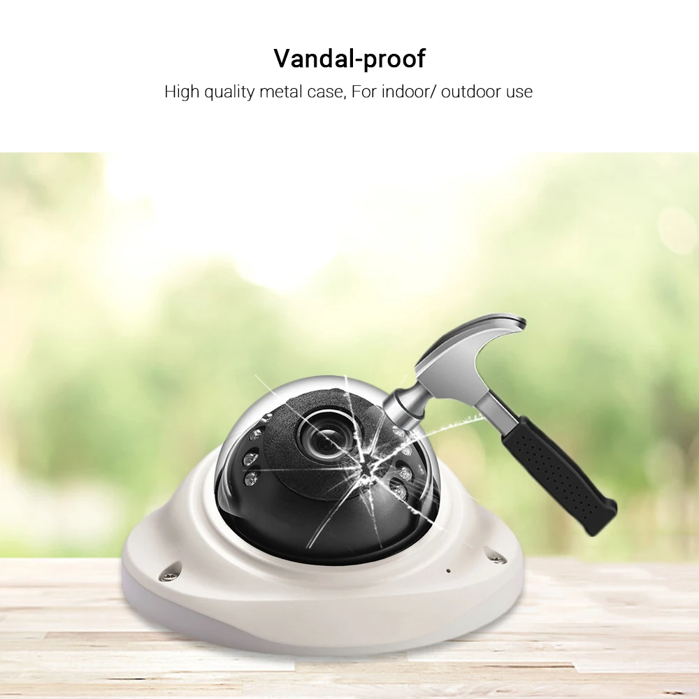 Hamrolte 1080P AHD Camera IMX307 Senor Vandal-proof Waterproof Outdoor Camera Nightvision Video Surveillance Camera 4